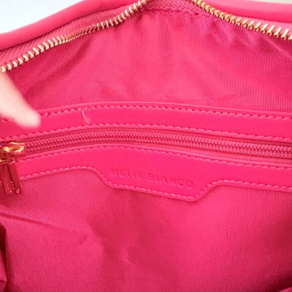 Anthropologie The Brigitte Satchel Purse Bag by Melie Bianco NWT Pink - Picture 8 of 8